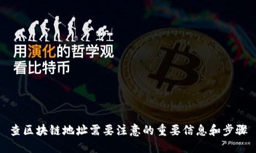 查区块链地址需要注意的重要信息和步骤