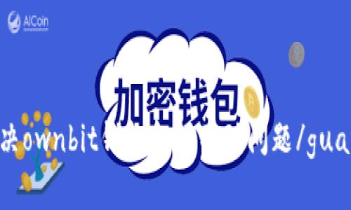 如何解决ownbit钱包金额不动问题/guanjianci