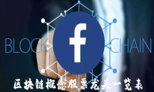 
区块链概念股票龙头一览表