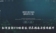 如何查询BTC哈希值：详尽指南与实用技巧